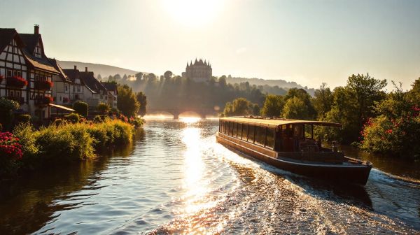 Top destinations pour des croisières fluviales en France sur un week-end
